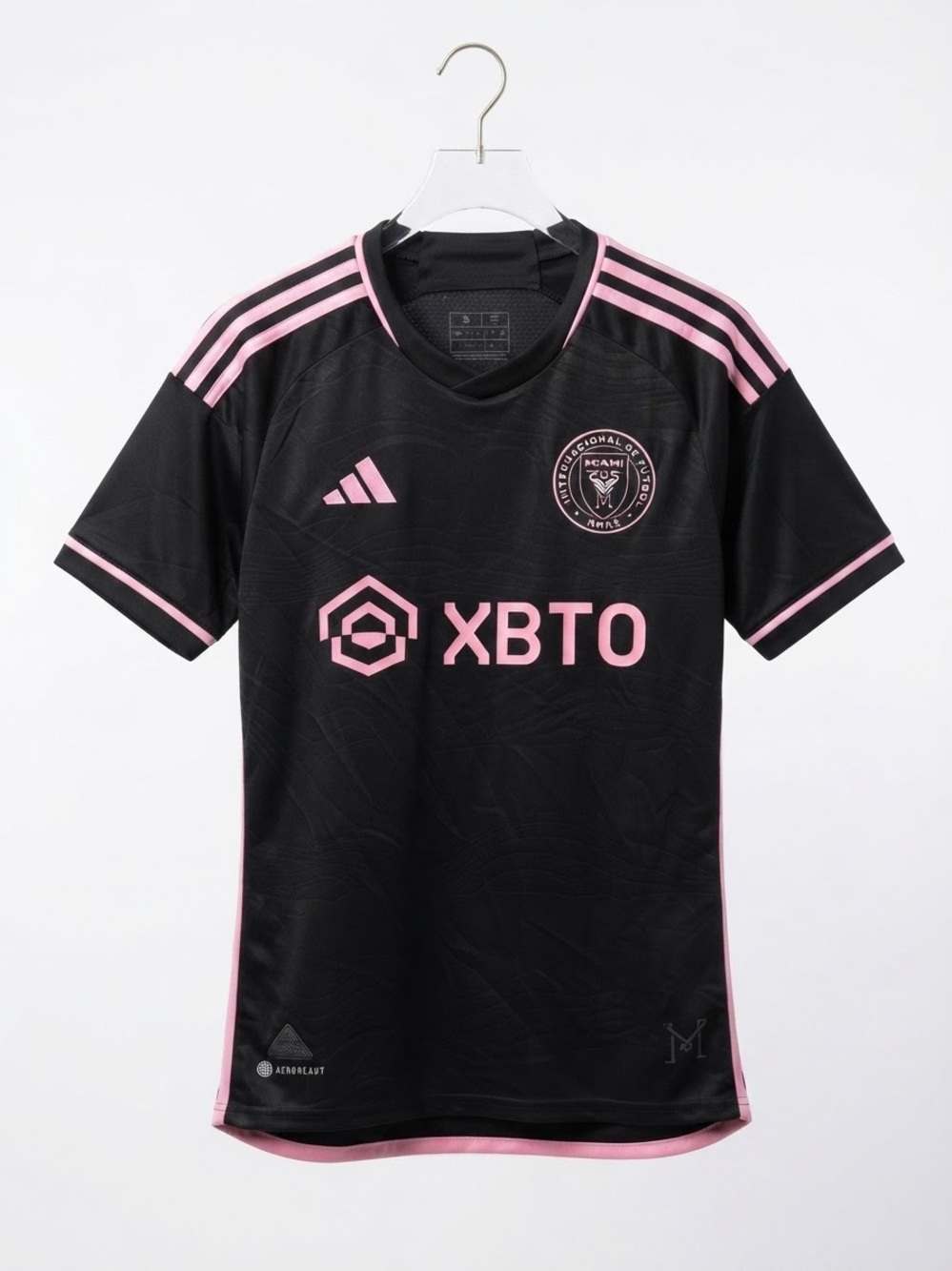 Adidas Men’s Inter Miami Black & Pink Training Shirt MESSI Jersey